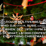 DEC 19TH – EVERYTHING CHRISTMAS CONTEST